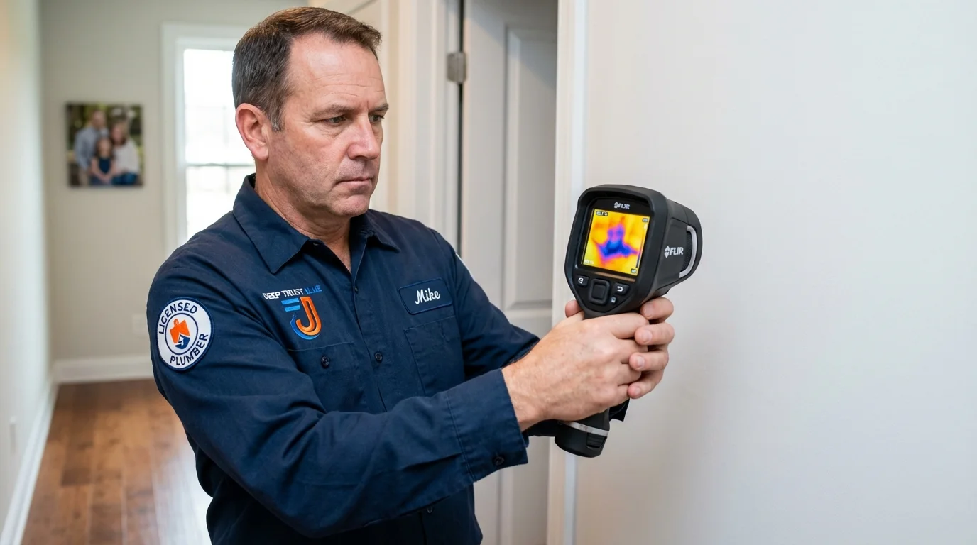 Thermal imaging leak detection by Johns Plumbing LLC in Williams Bay